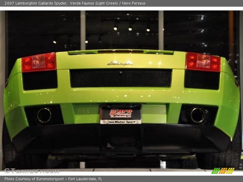 Verde Faunus (Light Green) / Nero Perseus 2007 Lamborghini Gallardo Spyder