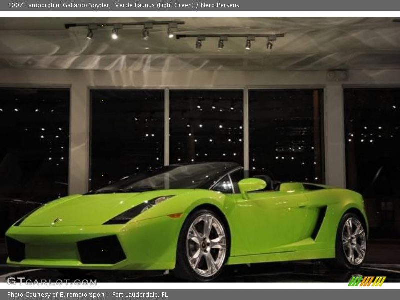 Verde Faunus (Light Green) / Nero Perseus 2007 Lamborghini Gallardo Spyder
