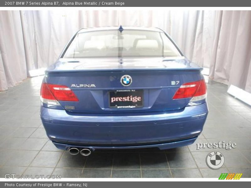 Alpina Blue Metallic / Cream Beige 2007 BMW 7 Series Alpina B7