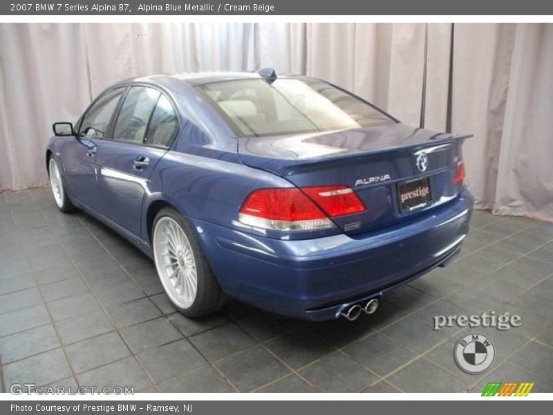 Alpina Blue Metallic / Cream Beige 2007 BMW 7 Series Alpina B7