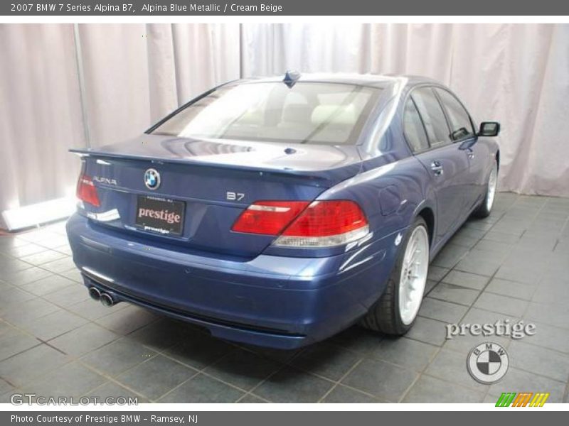 Alpina Blue Metallic / Cream Beige 2007 BMW 7 Series Alpina B7