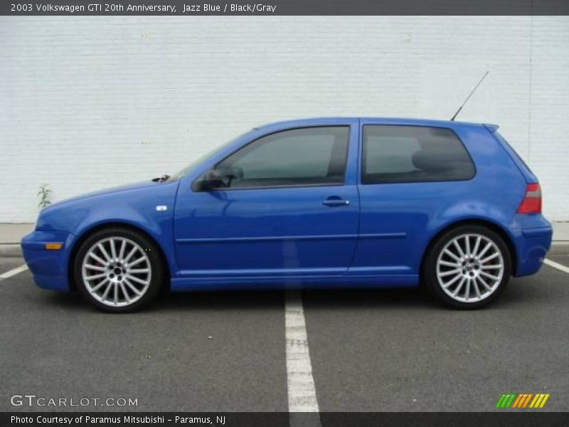 Jazz Blue / Black/Gray 2003 Volkswagen GTI 20th Anniversary