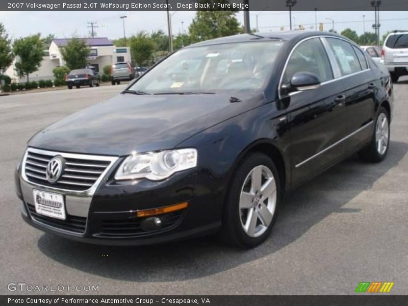 Deep Black / Pure Beige 2007 Volkswagen Passat 2.0T Wolfsburg Edition Sedan