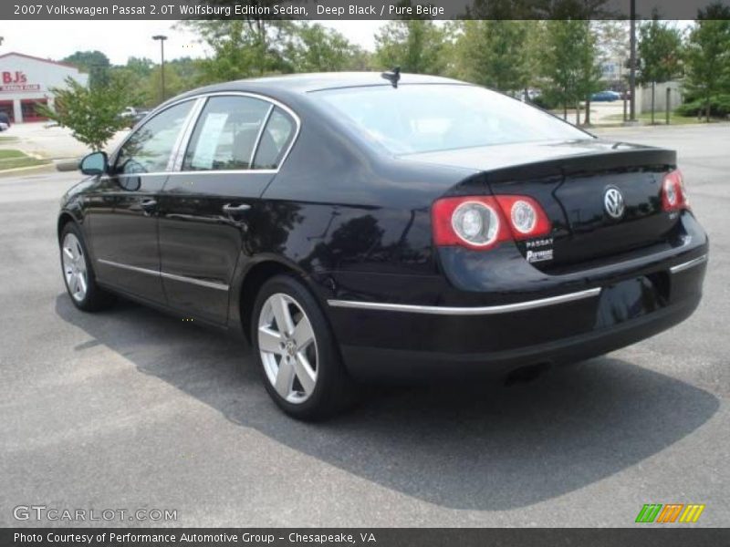 Deep Black / Pure Beige 2007 Volkswagen Passat 2.0T Wolfsburg Edition Sedan