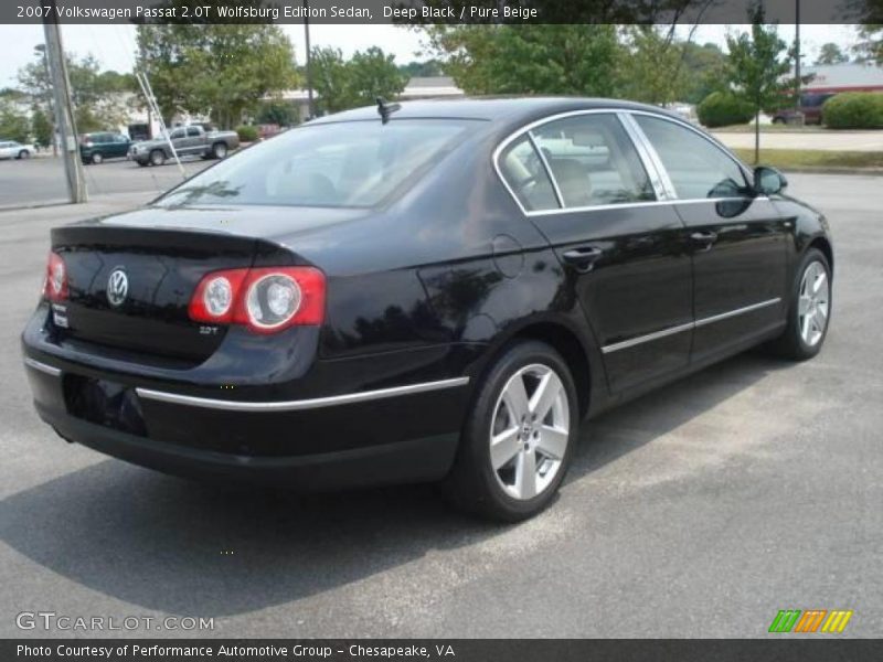 Deep Black / Pure Beige 2007 Volkswagen Passat 2.0T Wolfsburg Edition Sedan