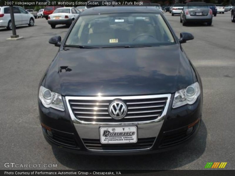 Deep Black / Pure Beige 2007 Volkswagen Passat 2.0T Wolfsburg Edition Sedan