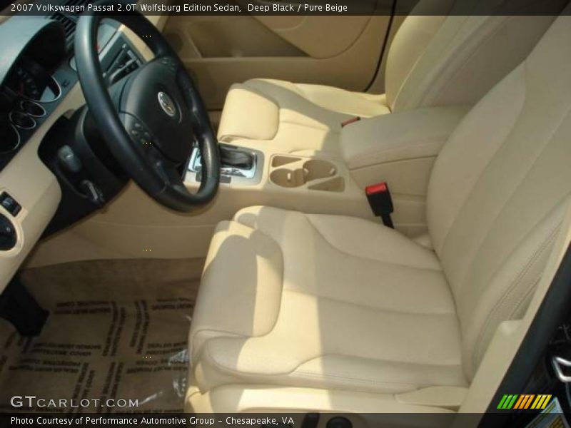 Deep Black / Pure Beige 2007 Volkswagen Passat 2.0T Wolfsburg Edition Sedan