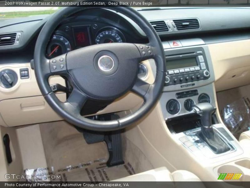 Deep Black / Pure Beige 2007 Volkswagen Passat 2.0T Wolfsburg Edition Sedan