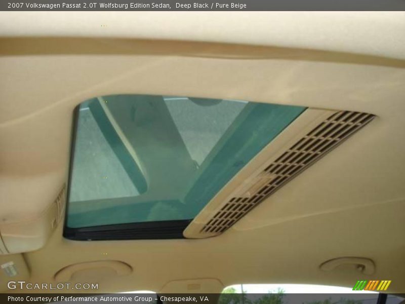 Deep Black / Pure Beige 2007 Volkswagen Passat 2.0T Wolfsburg Edition Sedan