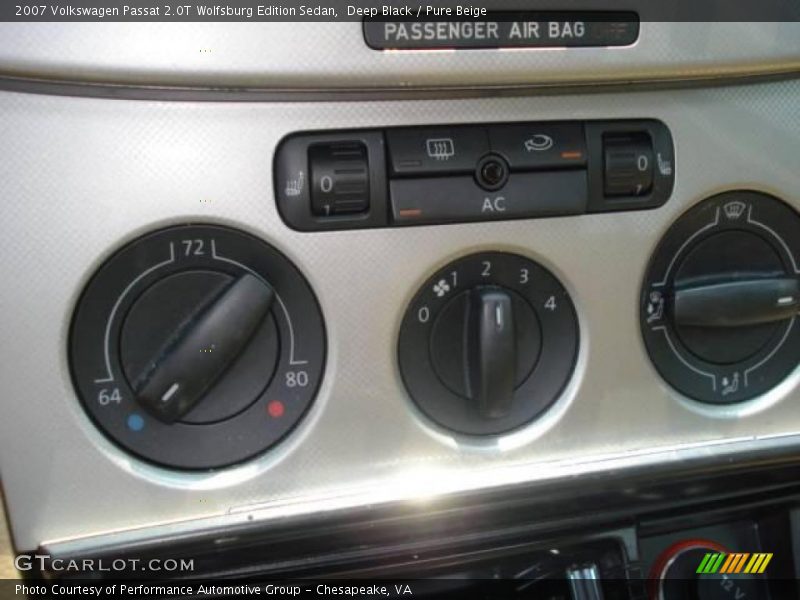 Deep Black / Pure Beige 2007 Volkswagen Passat 2.0T Wolfsburg Edition Sedan