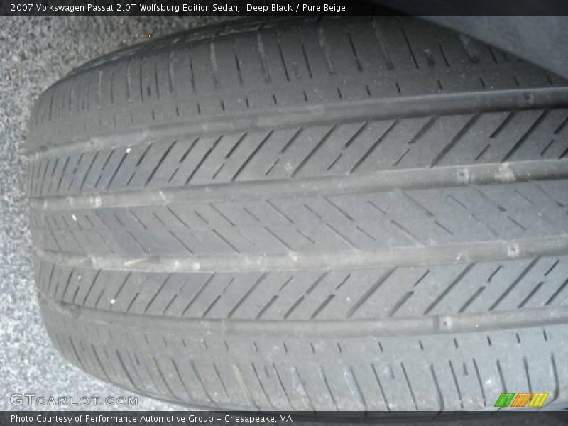 Deep Black / Pure Beige 2007 Volkswagen Passat 2.0T Wolfsburg Edition Sedan