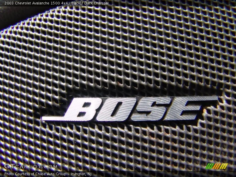 Black / Dark Charcoal 2003 Chevrolet Avalanche 1500 4x4