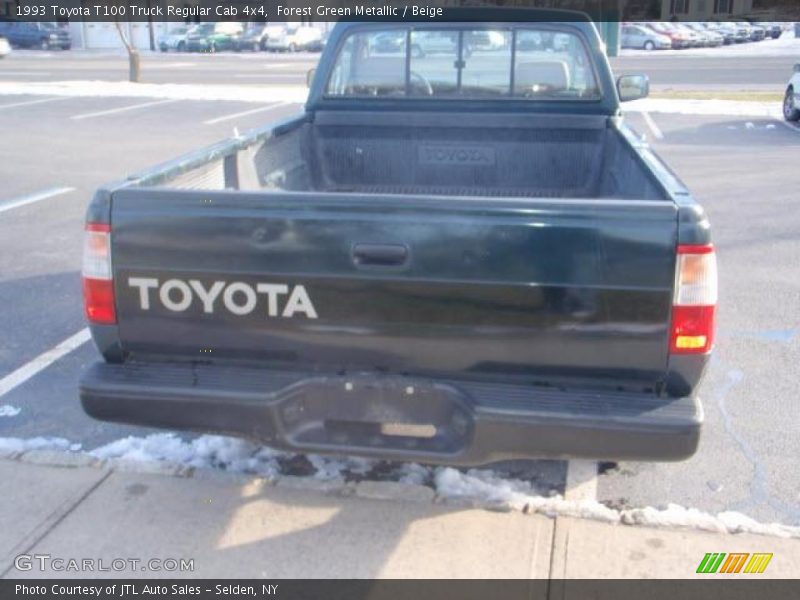 Forest Green Metallic / Beige 1993 Toyota T100 Truck Regular Cab 4x4