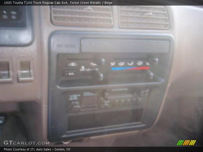 Forest Green Metallic / Beige 1993 Toyota T100 Truck Regular Cab 4x4