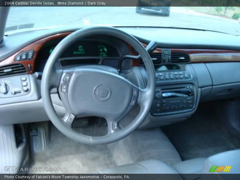 White Diamond / Dark Gray 2004 Cadillac DeVille Sedan