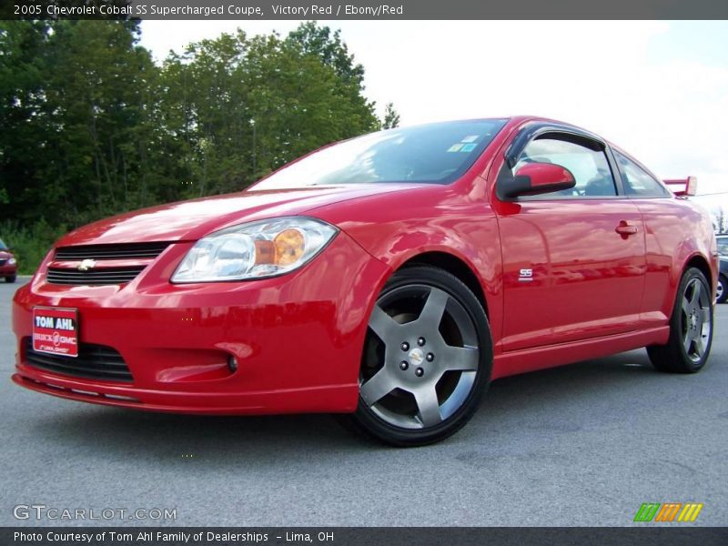 Victory Red / Ebony/Red 2005 Chevrolet Cobalt SS Supercharged Coupe