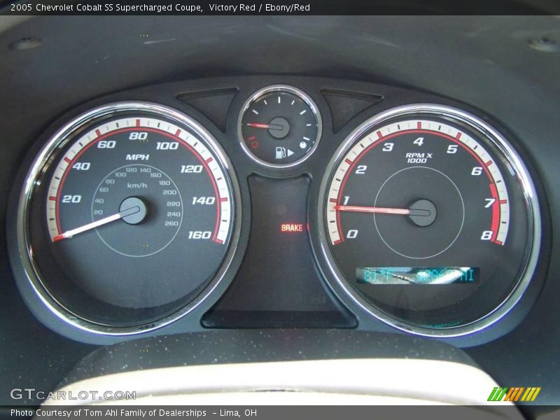 Victory Red / Ebony/Red 2005 Chevrolet Cobalt SS Supercharged Coupe