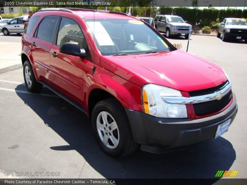 Salsa Red Metallic / Light Gray 2005 Chevrolet Equinox LS
