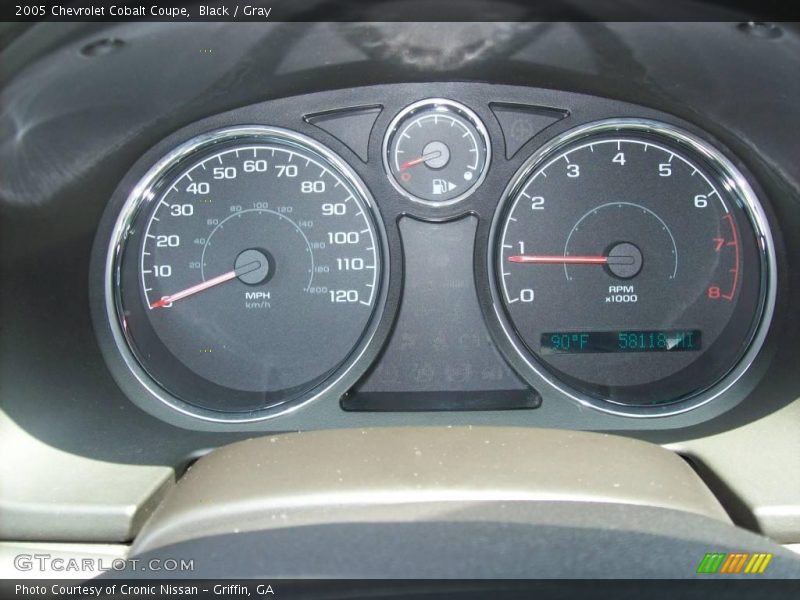 Black / Gray 2005 Chevrolet Cobalt Coupe