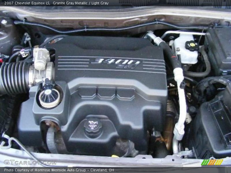 Granite Gray Metallic / Light Gray 2007 Chevrolet Equinox LS