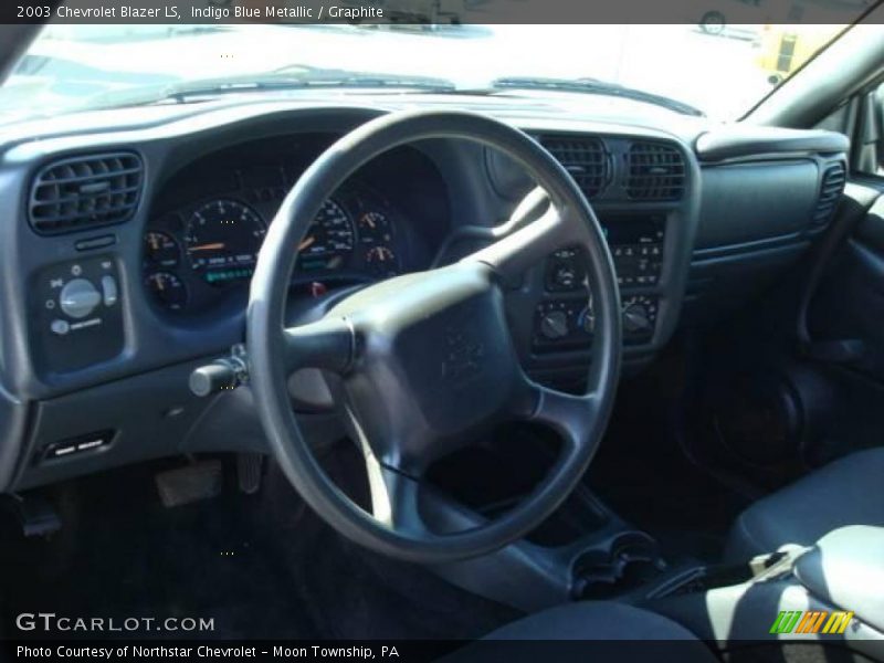 Indigo Blue Metallic / Graphite 2003 Chevrolet Blazer LS