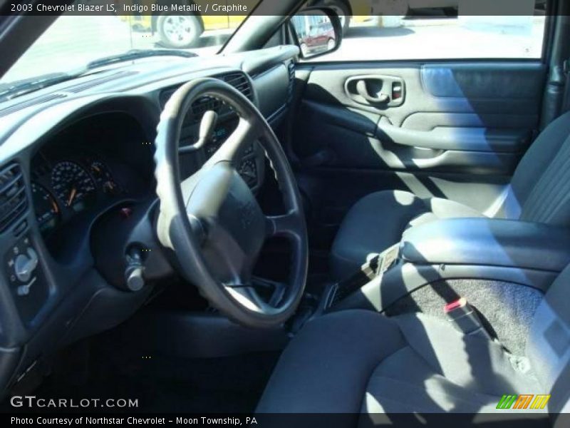 Indigo Blue Metallic / Graphite 2003 Chevrolet Blazer LS