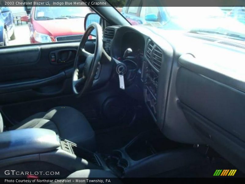 Indigo Blue Metallic / Graphite 2003 Chevrolet Blazer LS
