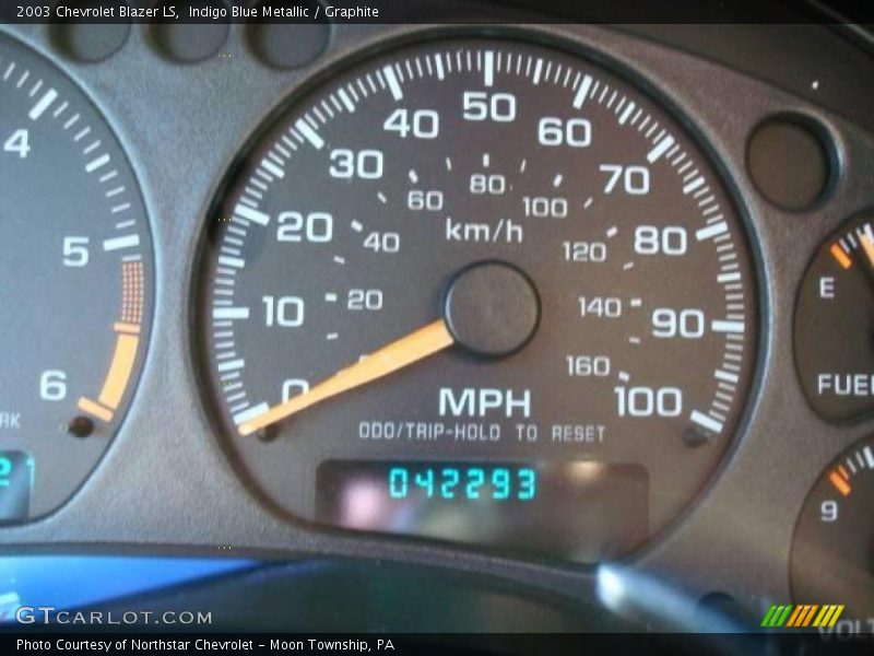 Indigo Blue Metallic / Graphite 2003 Chevrolet Blazer LS