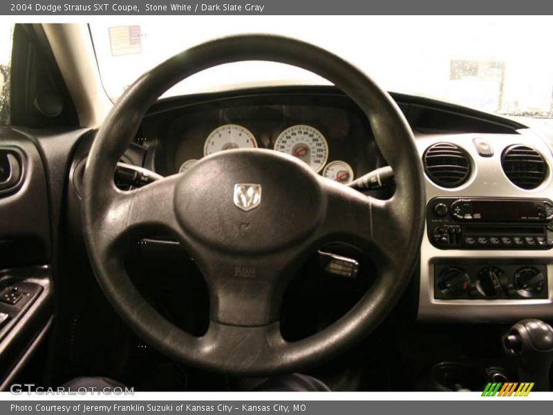 Stone White / Dark Slate Gray 2004 Dodge Stratus SXT Coupe