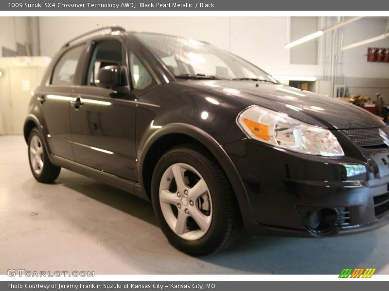 Black Pearl Metallic / Black 2009 Suzuki SX4 Crossover Technology AWD