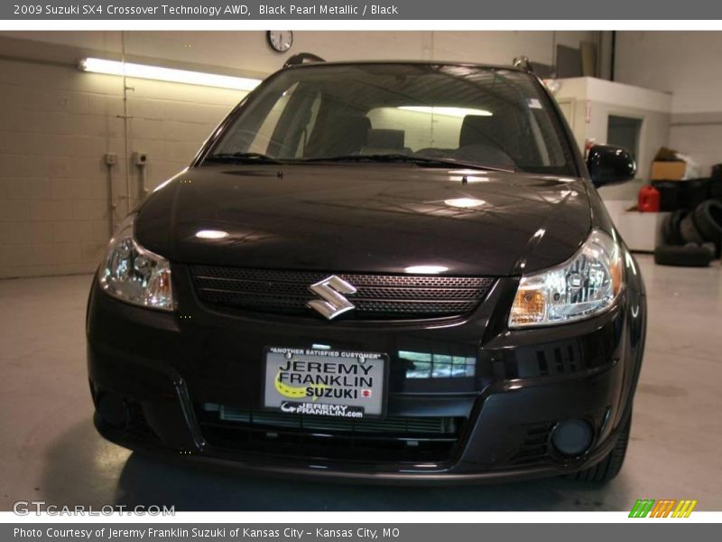 Black Pearl Metallic / Black 2009 Suzuki SX4 Crossover Technology AWD