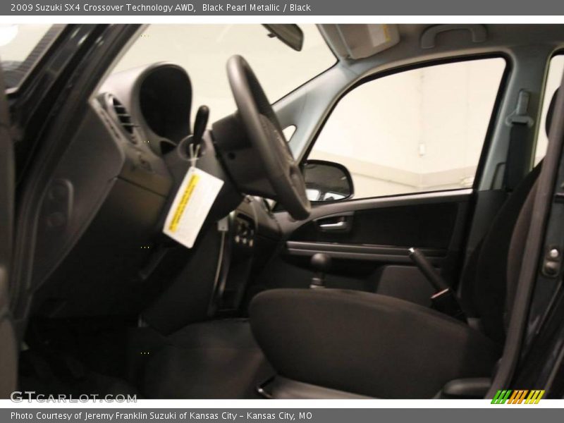 Black Pearl Metallic / Black 2009 Suzuki SX4 Crossover Technology AWD