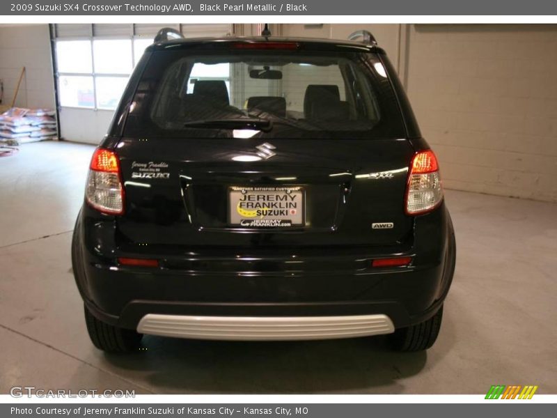 Black Pearl Metallic / Black 2009 Suzuki SX4 Crossover Technology AWD