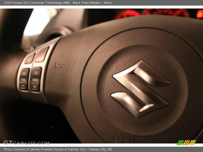 Black Pearl Metallic / Black 2009 Suzuki SX4 Crossover Technology AWD