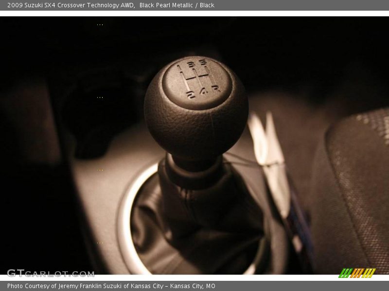Black Pearl Metallic / Black 2009 Suzuki SX4 Crossover Technology AWD