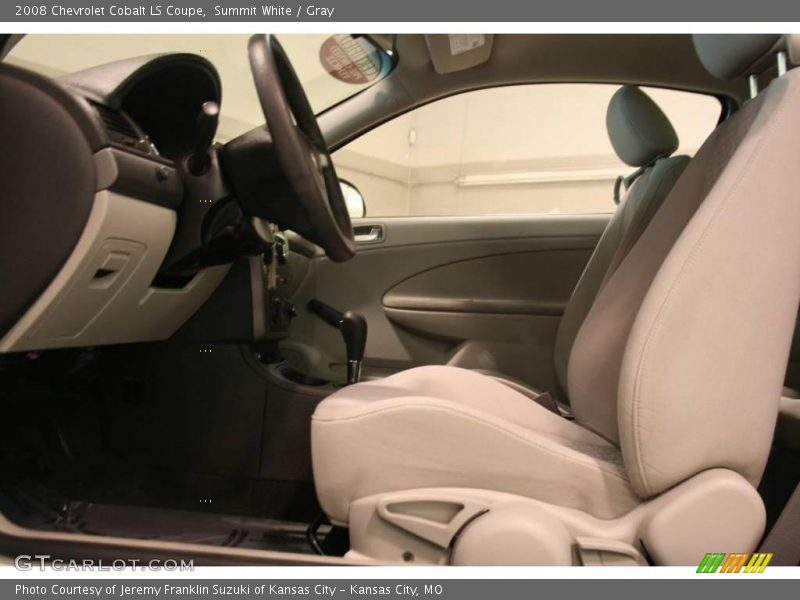 Summit White / Gray 2008 Chevrolet Cobalt LS Coupe
