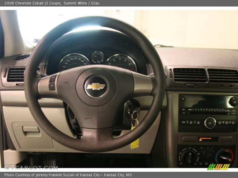 Summit White / Gray 2008 Chevrolet Cobalt LS Coupe