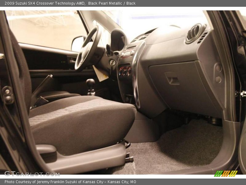Black Pearl Metallic / Black 2009 Suzuki SX4 Crossover Technology AWD