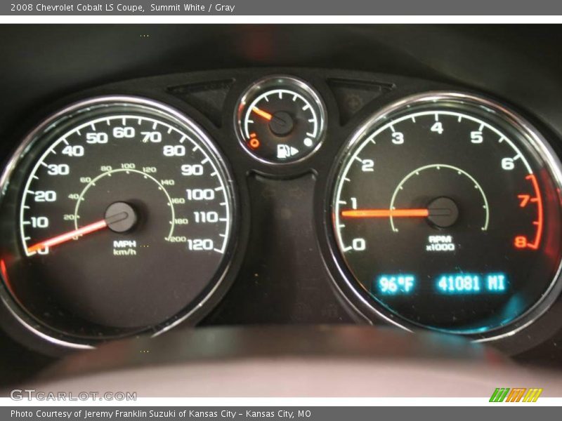 Summit White / Gray 2008 Chevrolet Cobalt LS Coupe