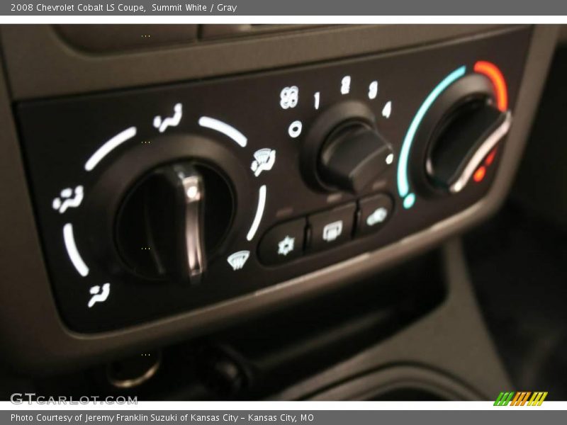Summit White / Gray 2008 Chevrolet Cobalt LS Coupe