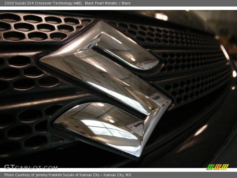 Black Pearl Metallic / Black 2009 Suzuki SX4 Crossover Technology AWD