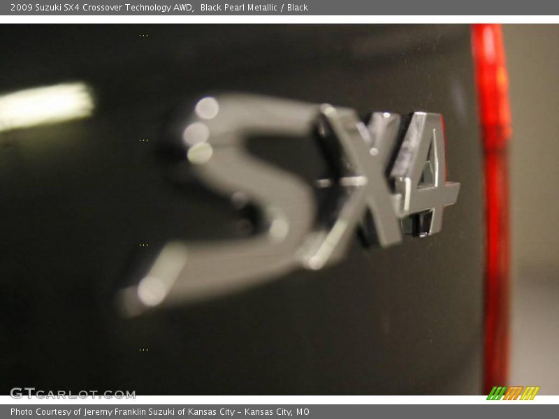 Black Pearl Metallic / Black 2009 Suzuki SX4 Crossover Technology AWD