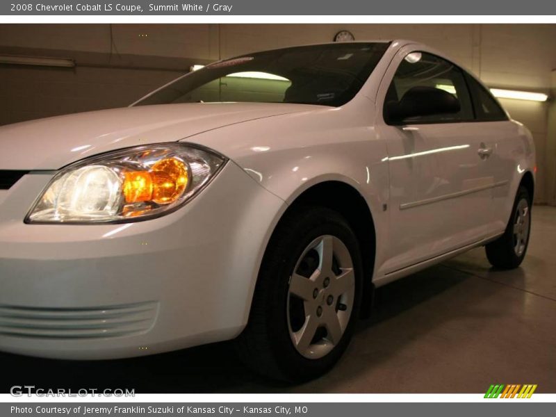 Summit White / Gray 2008 Chevrolet Cobalt LS Coupe