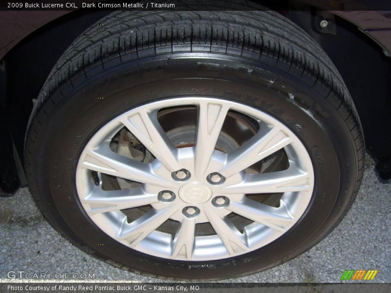 Dark Crimson Metallic / Titanium 2009 Buick Lucerne CXL
