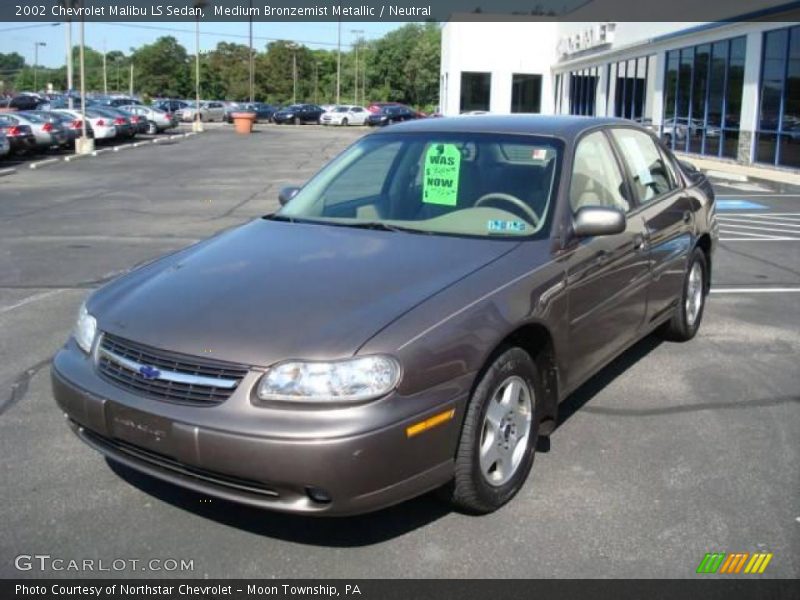 Medium Bronzemist Metallic / Neutral 2002 Chevrolet Malibu LS Sedan