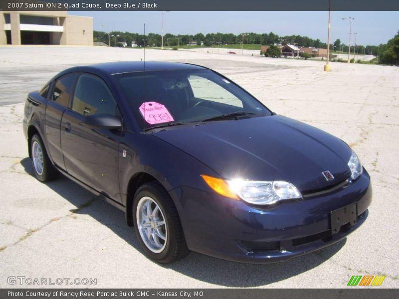Deep Blue / Black 2007 Saturn ION 2 Quad Coupe