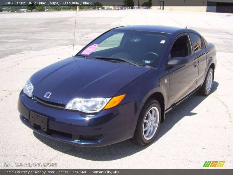 Deep Blue / Black 2007 Saturn ION 2 Quad Coupe