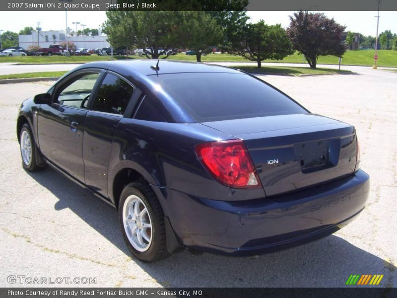 Deep Blue / Black 2007 Saturn ION 2 Quad Coupe