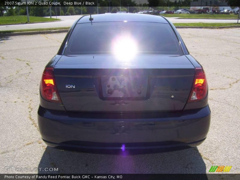 Deep Blue / Black 2007 Saturn ION 2 Quad Coupe