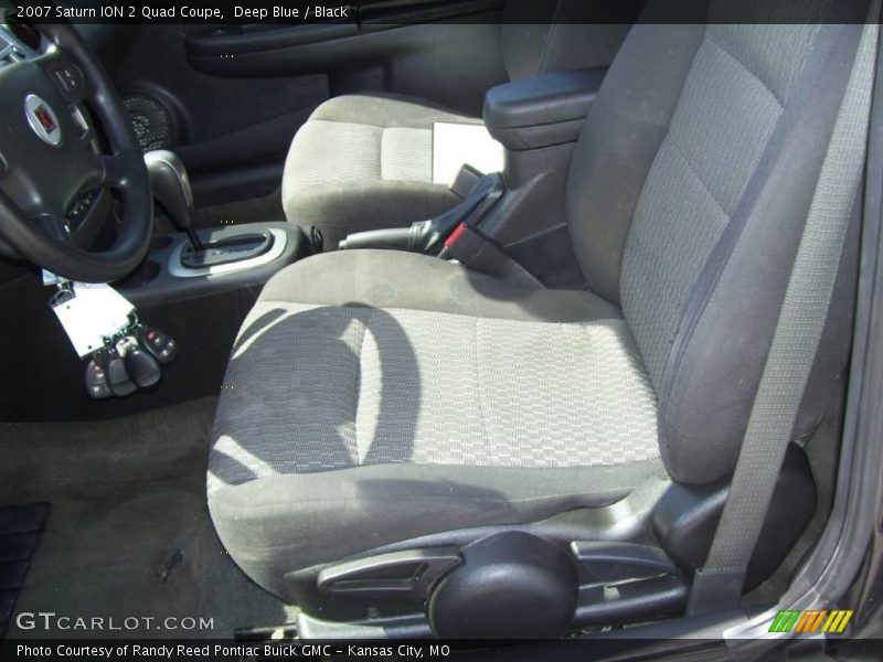 Deep Blue / Black 2007 Saturn ION 2 Quad Coupe
